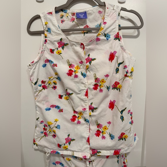 Pine Cone Hill Colorful Floral Women’s Linen  Pajama Set - Picture 2 of 15